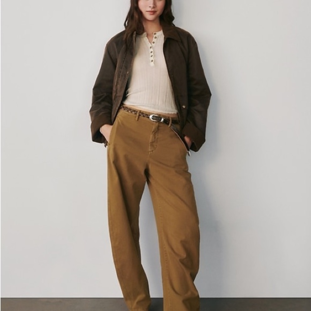 Sheer Rib Henley Sweater - Picture 2 of 8